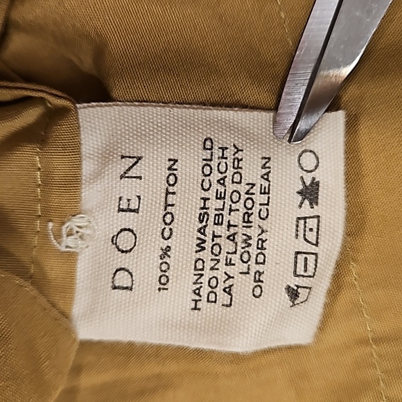 💕DOEN💕 Jade Short ~ High Waisted Cotton Poplin Shorts Bay Leaf 10 NWT - Picture 12 of 12